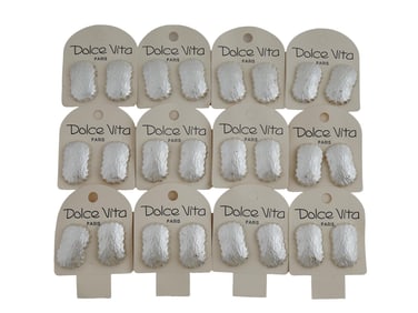 VINTAGE FRENCH DOLCE VITA CLIP ON EARRINGS