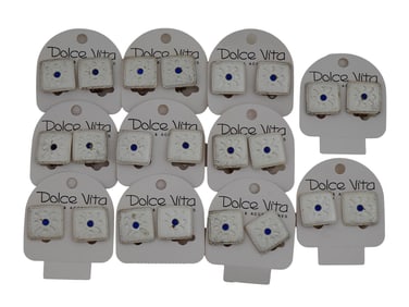 GROUP OF VINTAGE FRENCH DOLCE VITA CLIP ON EARRINGS