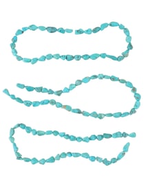 COLLECTION OF TURQUOISE BEADS FOR NECKLACE