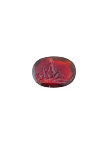 ANTIQUE CARVED CARNELIAN EROTIC INTAGLIO SEAL