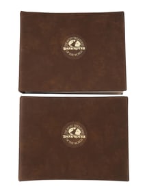 LOT OF 2 ALBUMS OF FOREGIN CURRENCY BANKNOTES