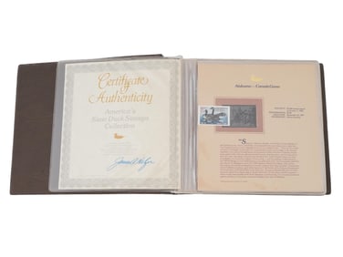 1990S AMERICAS STATE DUCK STAMPS COLLECTION IN ALBUM