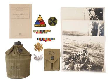 COLLECTION OF WORLD WAR II AMERICAN MILITARY ITEMS