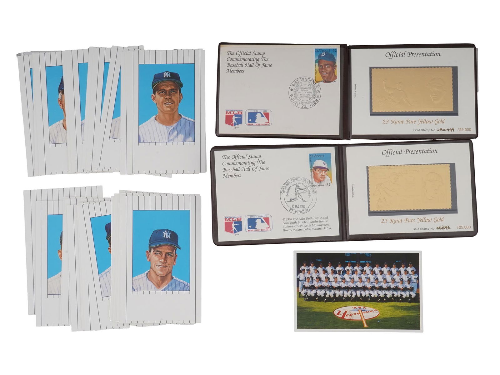 JACKIE ROBINSON BABE RUTH GOLD STAMPS BASEBALL CARDS (1 of 5)