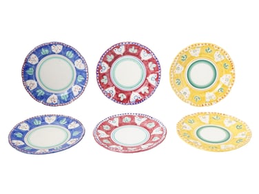 ITALIAN VIETRI SOLIMENE CAMPAGNA DINNER PLATE SET