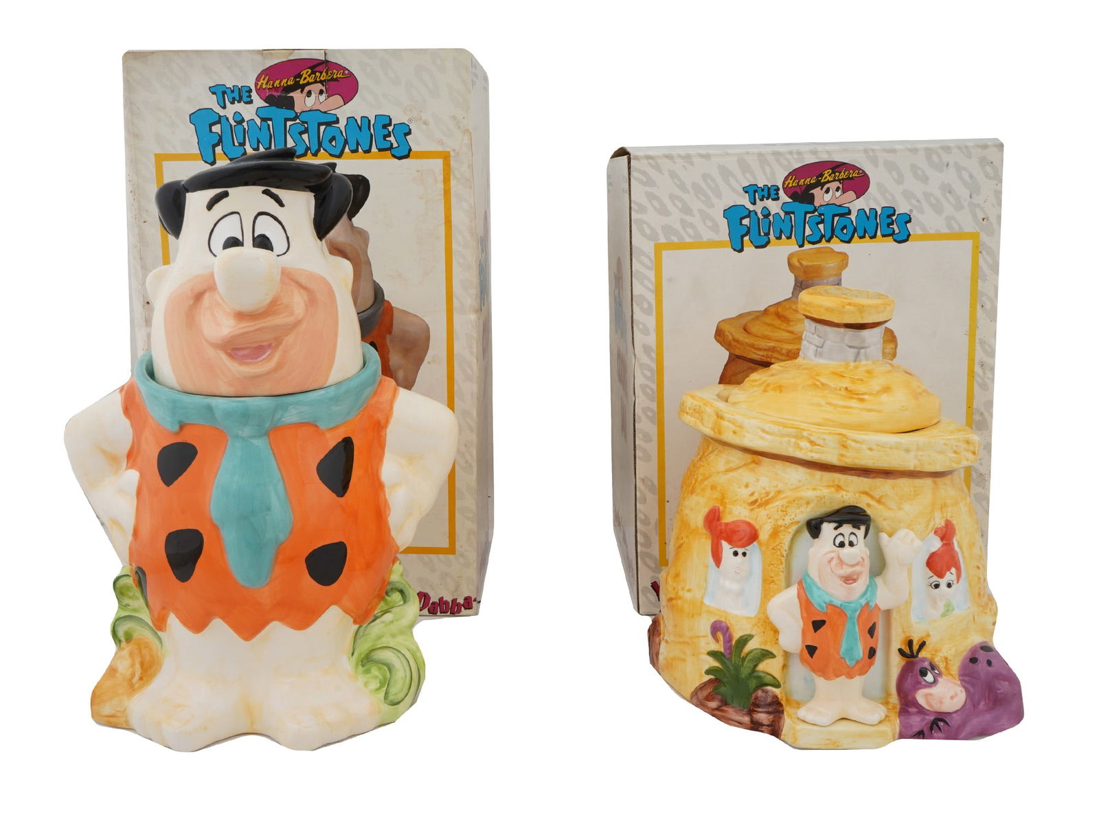 VINTAGE FLINTSTONES HANNA BARBERA COOKIE JARS 1980S (1 of 10)