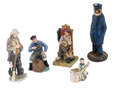 VINTAGE ENGLISH ROYAL DOULTON PORCELAIN FIGURINES