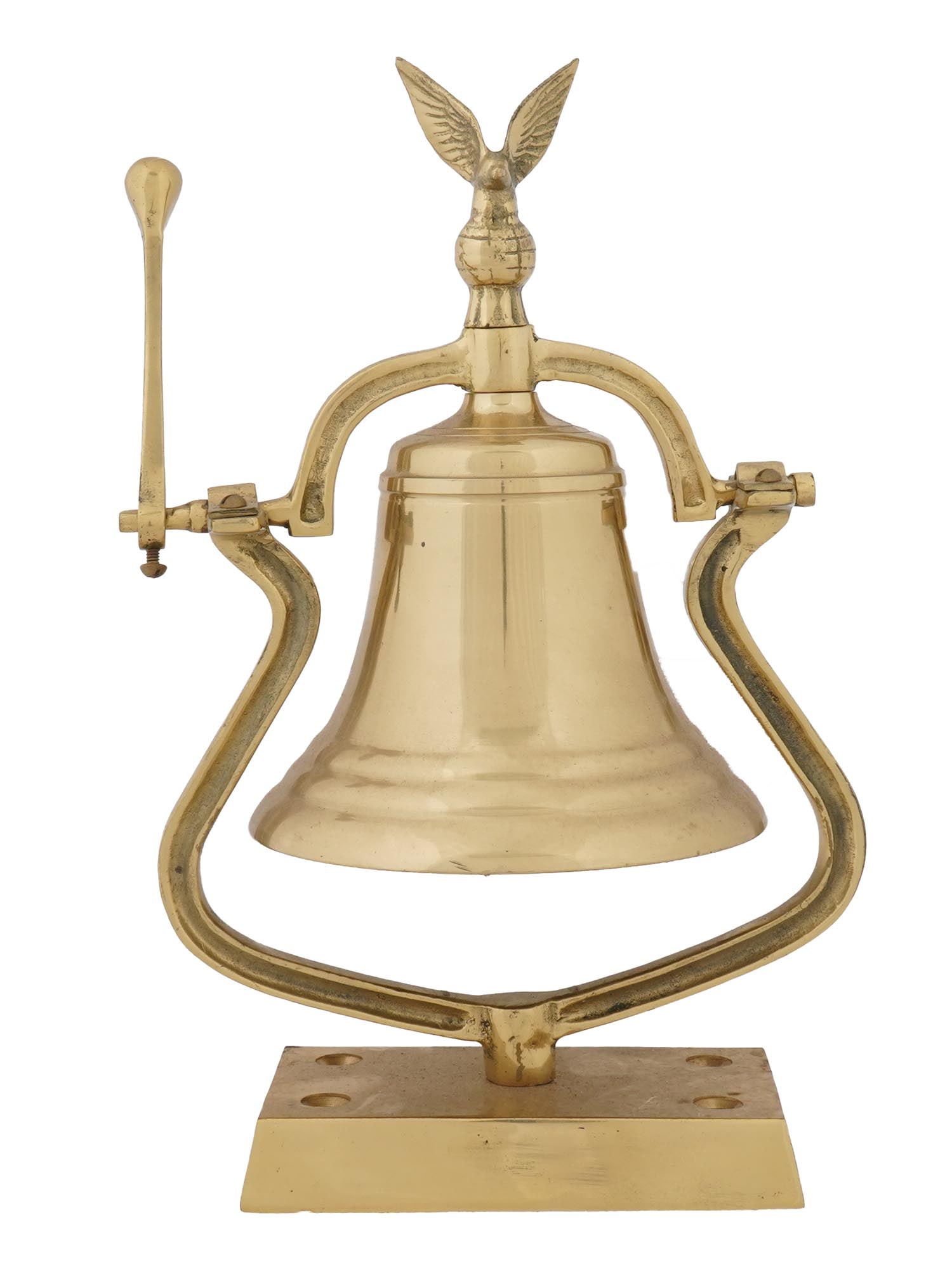 GOLD PATINATED BRONZE RAILROAD LOCOMOTIVE BELL (1 of 7)