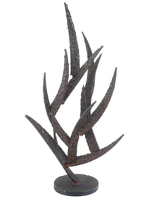 MODERN AMERICAN STEEL ALOE MINIMALIST SCULPTURE