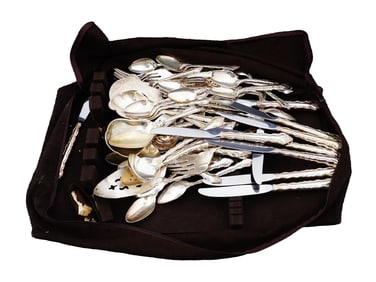 INTERNATIONAL DEEP SILVER FLATWARE AND SERVING UTENSILS