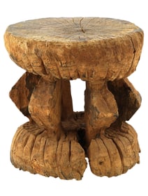 ANTIQUE WEST AFRICAN CARVED WOODEN DOGON STOOL