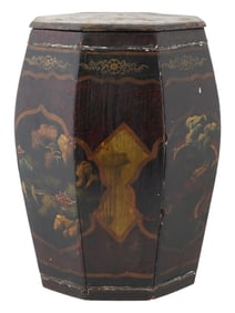 CHINESE REPUBLIC ERA DRUM SEAT WITH STORAGE