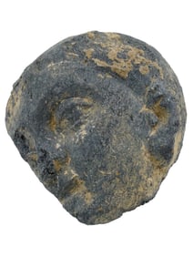 ANCIENT GANDHARA CARVED BLACK STONE BUDDHIST SCULPTURE