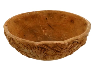 ANCIENT ROMAN CLAY JAR WITH DECOR