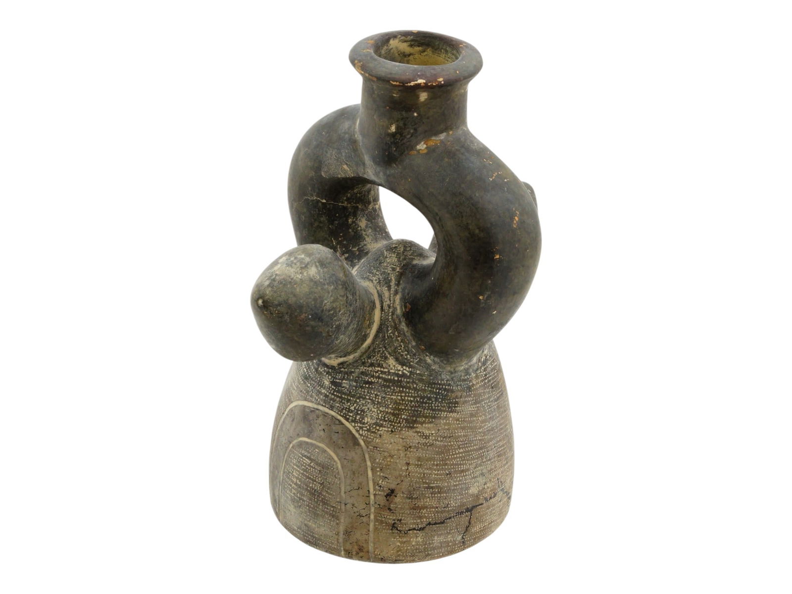 ANCIENT PRE COLUMBIAN MOCHE  POTTERY CERAMIC VESSEL (1 of 9)