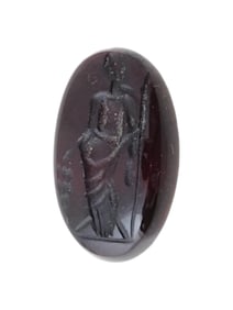 ANCIENT ROMAN CARVED CARNELIAN INTAGLIO SEAL BEAD