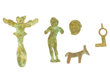 COLLECTION OF ASSORTED ROMAN BRONZE FIGURINES