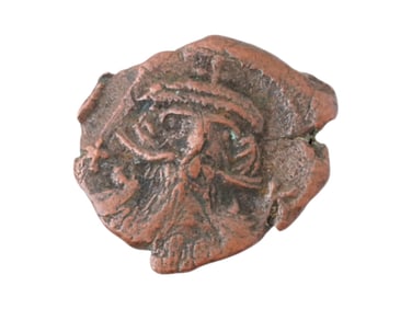 ANCIENT BYZANTINE BRONZE COIN CIRCA 800 TO 1200 AD