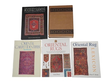 LOT OF FIVE ORIENTAL RUGS AND CARPETS BOOKS