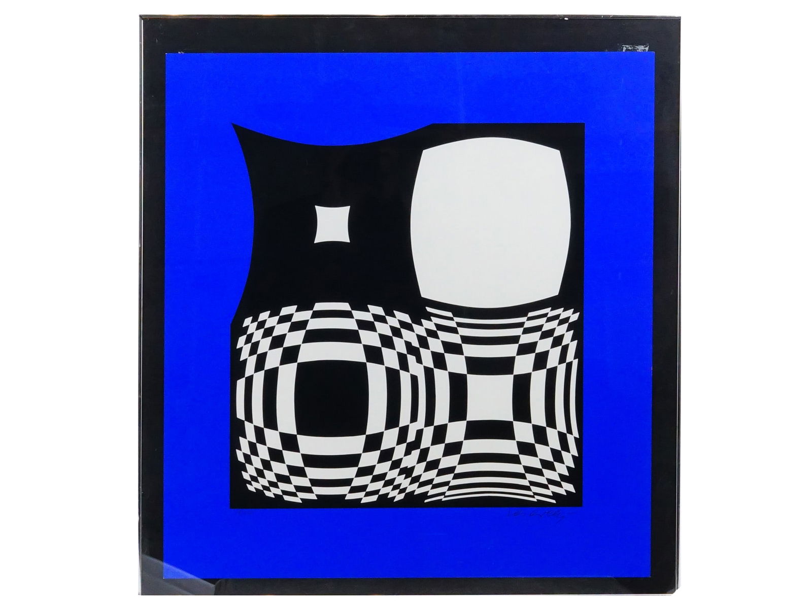 LTD FRENCH OP ART SCREEN PRINT AFTER VICTOR VASARELY