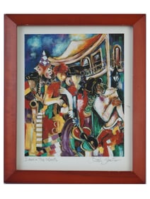 JENI GENTER AMERICAN NEW ORLEANS COLOR LITHOGRAPH