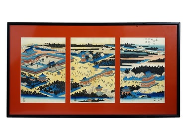JAPANESE UKIYO E WOODBLOCK PRINT BY HIROSHIGE ANDO
