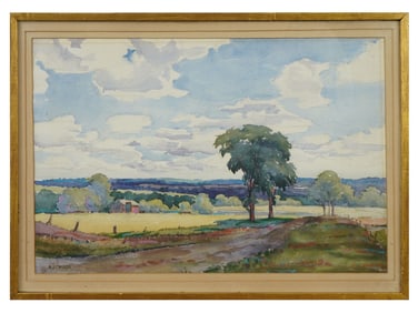 CANADIAN WATERCOLOR PAINTING SIGNED ALFRED CASSON
