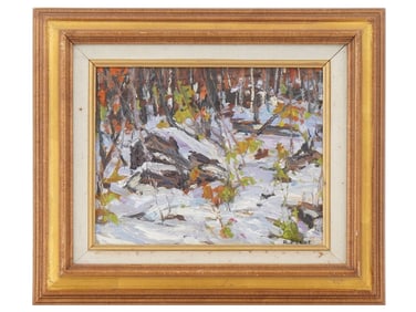 CANADIAN OIL PAINTING SIGNED ROBERT WAKEHAM PILOT