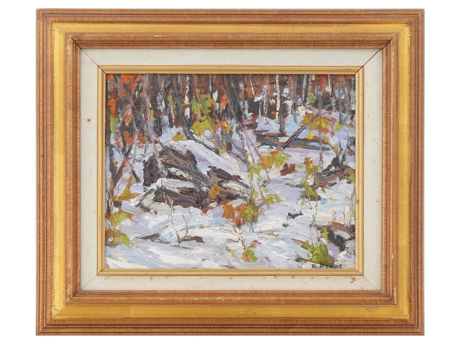 CANADIAN OIL PAINTING SIGNED ROBERT WAKEHAM PILOT (1 of 5)