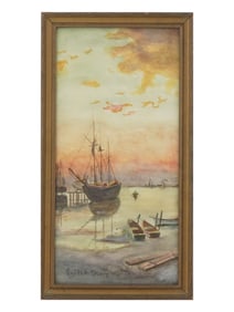 WATERCOLOR PAINTING SIGNED EMILLE ALBERT GRUPPE