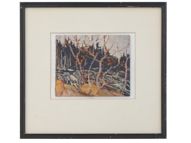 CANADIAN LANDSCAPE OIL PAINTING SIGNED A Y JAKSON