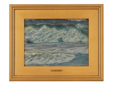 FREDERICK JUDD WAUGH SEASCAPE OIL PAINTING