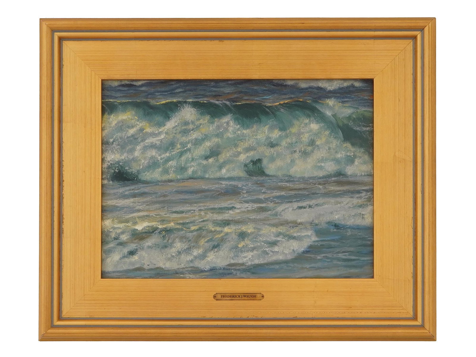FREDERICK JUDD WAUGH SEASCAPE OIL PAINTING (1 of 4)
