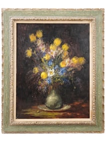 ANTIQUE STII LIFE OIL PAINTING SIGNED BY ARTIST