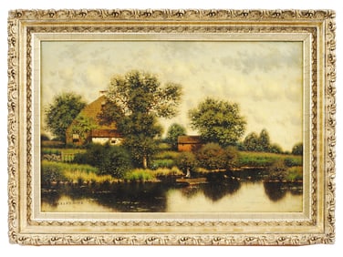 AMERICAN LANDSCAPE PAINTING BY HENRY PEMBER SMITH