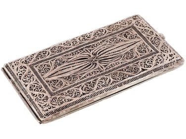 IMPERIAL RUSSIAN SILVER FILIGREE CIGARETTE CASE
