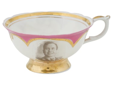 TASHKENT FACTORY COSMONAUT PORTRAIT PORCELAIN CUP