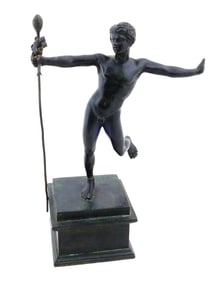 ANTIQUE GRAND TOUR BRONZE SCULPTURE OF DANCING SATYR
