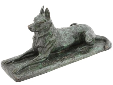 RUSSIAN PATINA BRONZE FIGURE BY PIERRE TOURGUENEFF