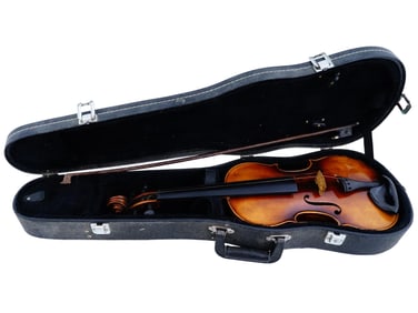 1940S GERMAN US ZONE FULL SIZE VIOLIN IN CASE