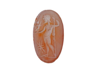 ANCIENT ROMAN CARVED AGATE INTAGLIO 200 AD