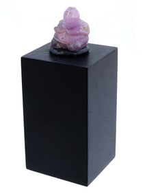 ANCIENT NEAR EASTERN BACTRIAN CARVED AMETHYST FIGURINE
