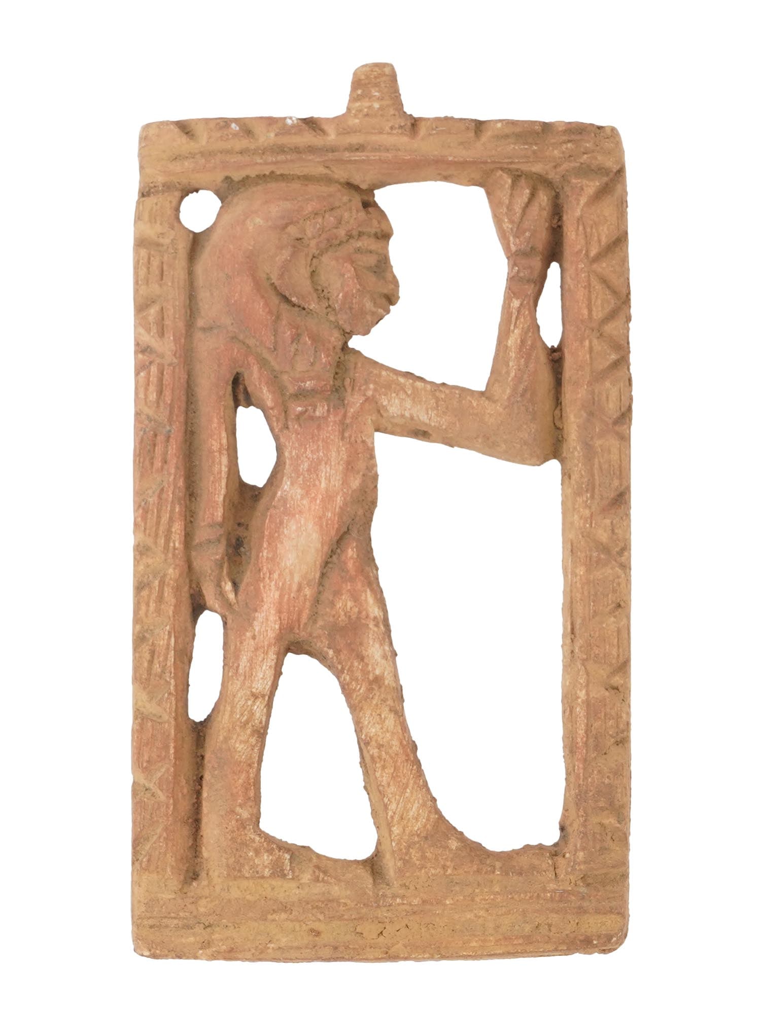 ANCIENT EGYPTIAN HAND CARVED STONE PHARAOH PENDANT (1 of 5)