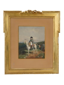 AFTER ERNEST MEISSONIER COLOR LITHOGRAPH OF NAPOLEON