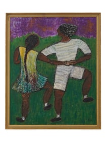 KAYO LENNAR FRENCH AMERICAN MIXED MEDIA PAINTING
