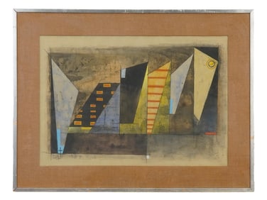 JOACHIM HANS THEMAL GERMAN WATERCOLOR PAINTING