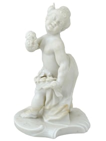 ANTIQUE GERMAN NYMPHENBURG PORCELAIN SPRING FIGURINE