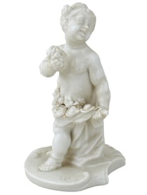 ANTIQUE GERMAN NYMPHENBURG PORCELAIN SPRING FIGURINE