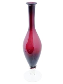 VINTAGE MID CENTURY ITALIAN VENETIAN GLASS VASE