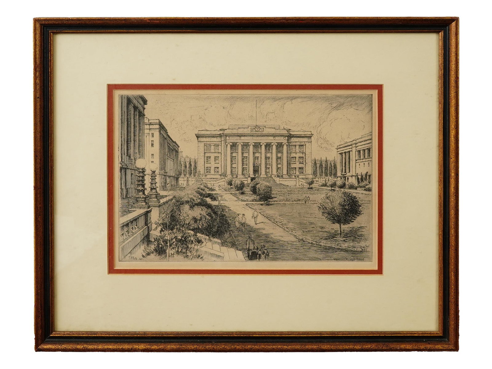 AMERICAN ETCHING BY ERNEST ROTH HARVARD MEDICAL SCHOOL (1 of 4)